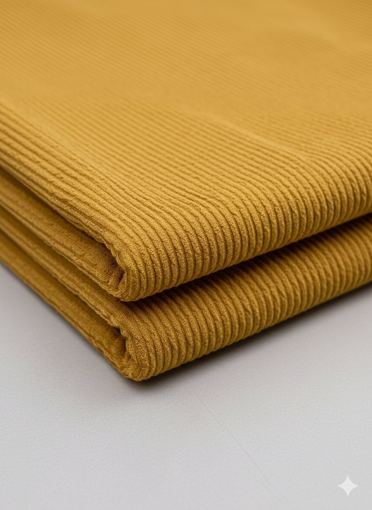 Rope Rib Fabric – Mustard