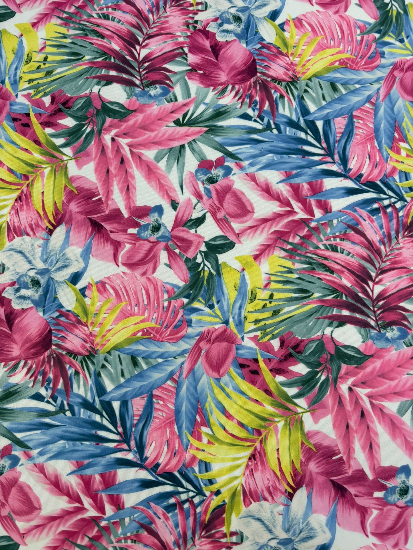 Tropical Floral Scuba Knit Fabric